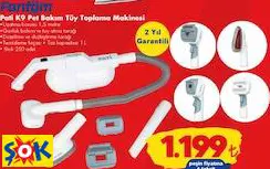 FANTOM PATİ K9 PET BAKIM TÜY TOPLAMA MAKİNESİ